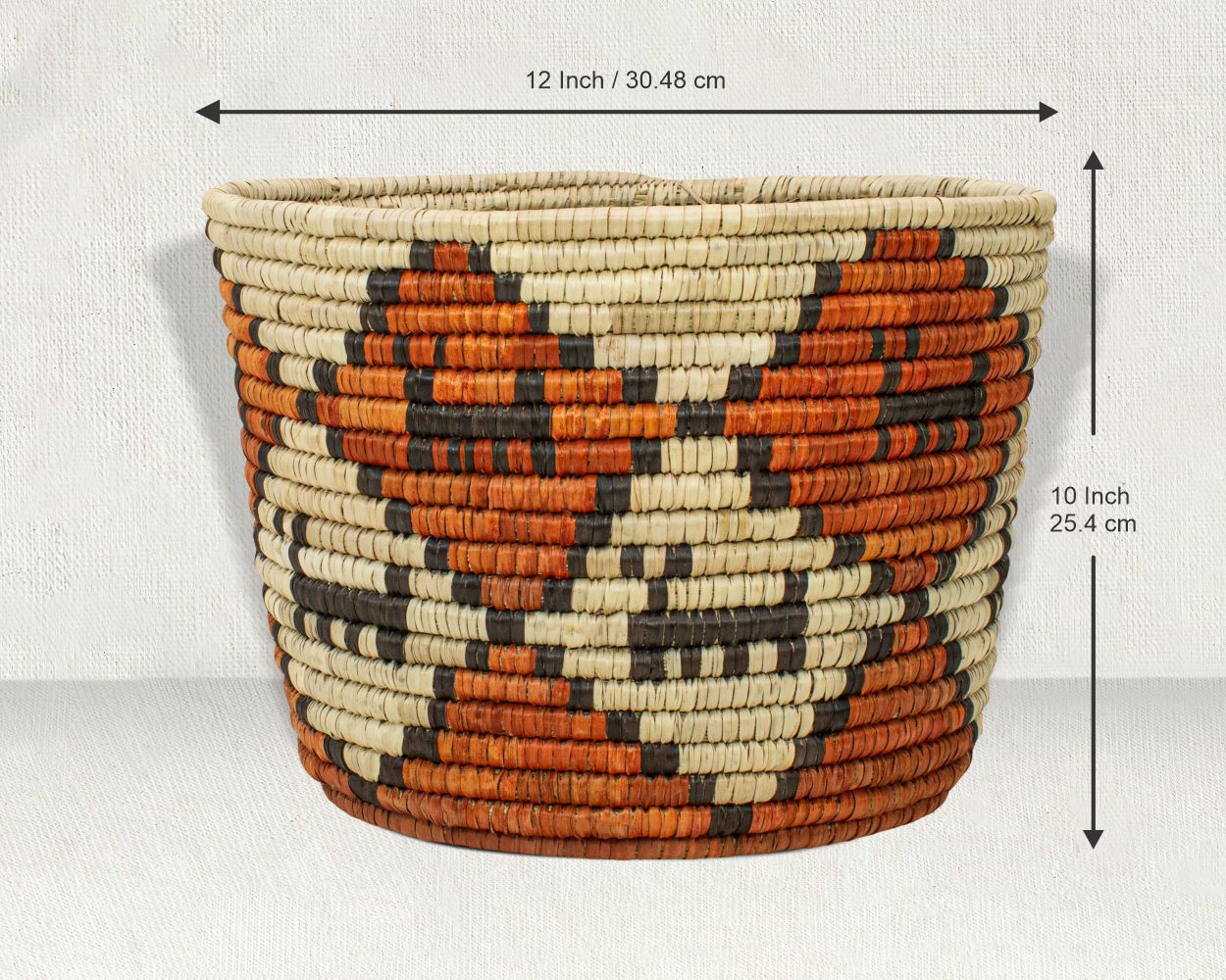 Dogs Canyon Handwoven Planter Basket - 12-inch PB-928