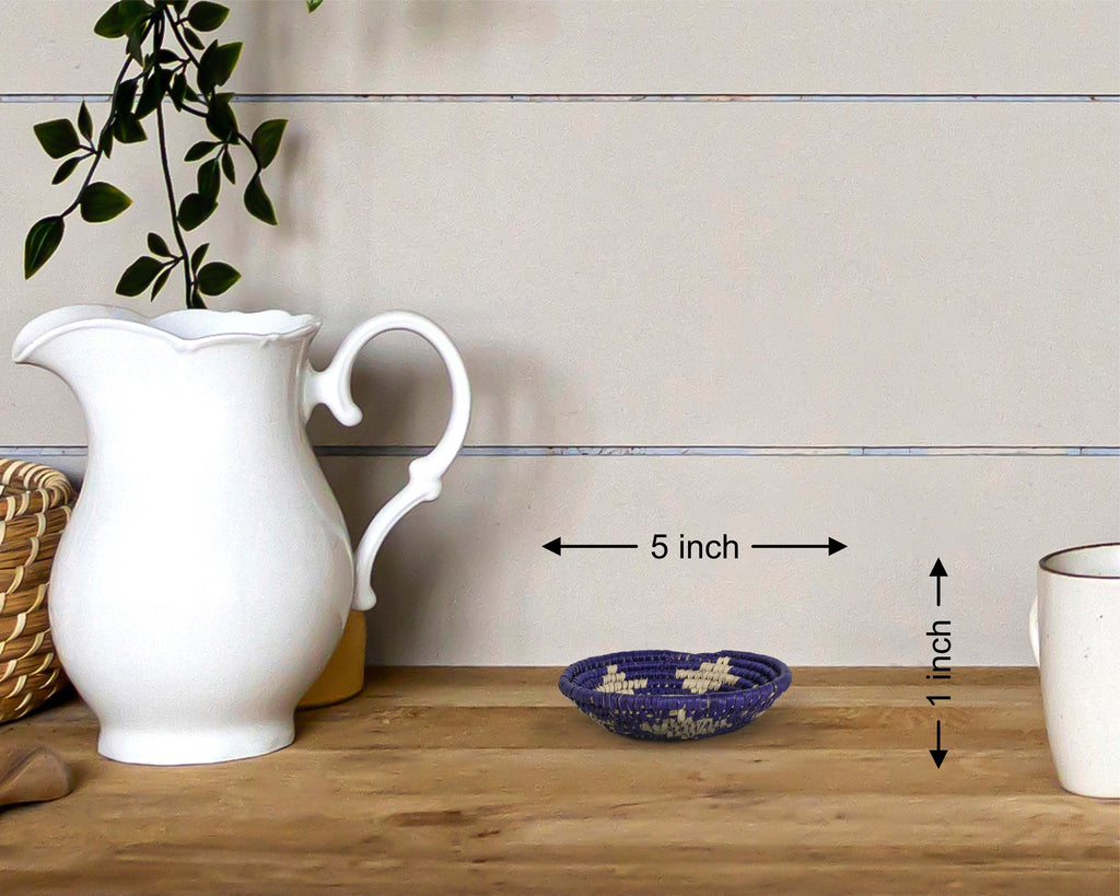 Boho Medallions Miniature Basket Pack of 5 - LBW-1608-5 C