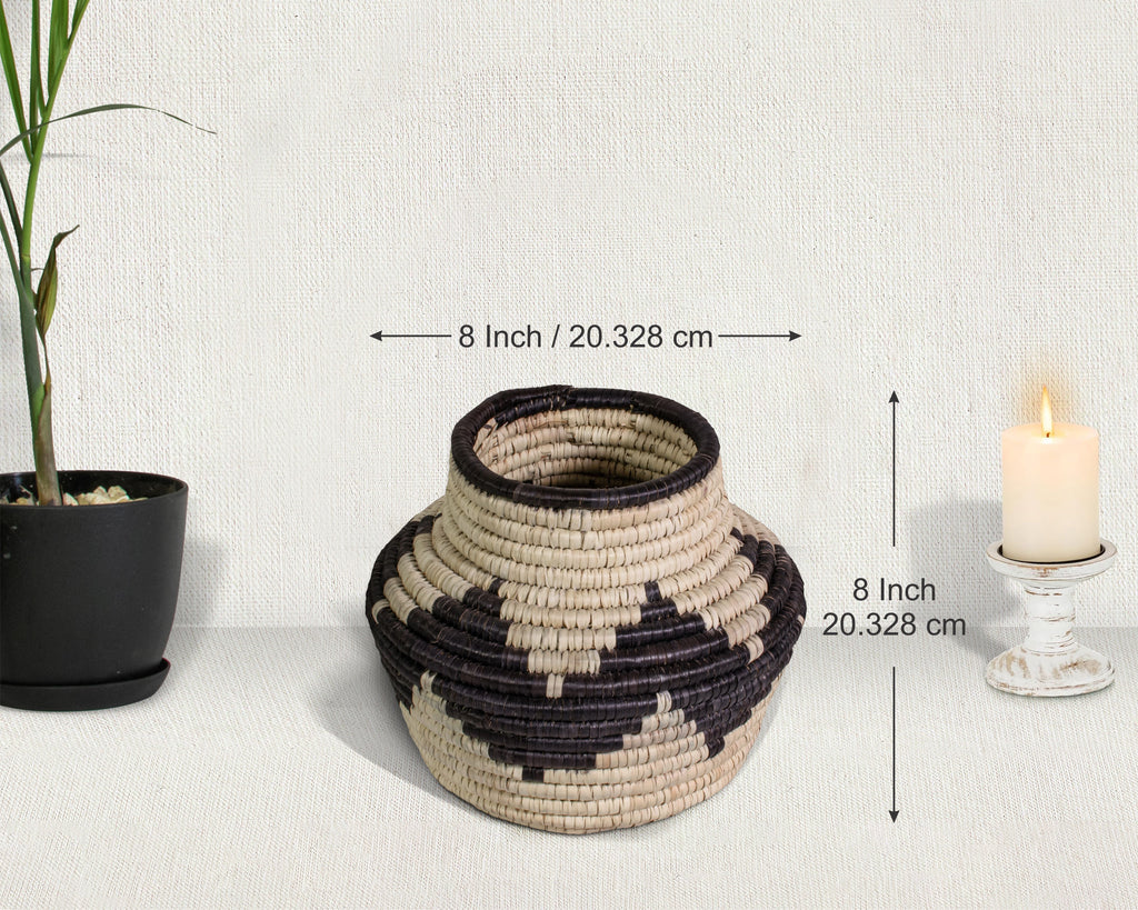 Black Waves Potter Basket - PP-1108-8