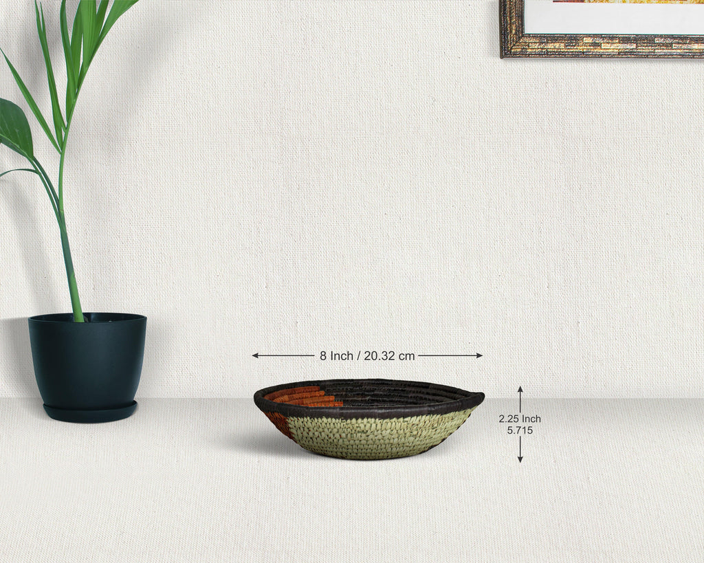 Brown Tornado Bowl Basket 8-inch LBW-416-7