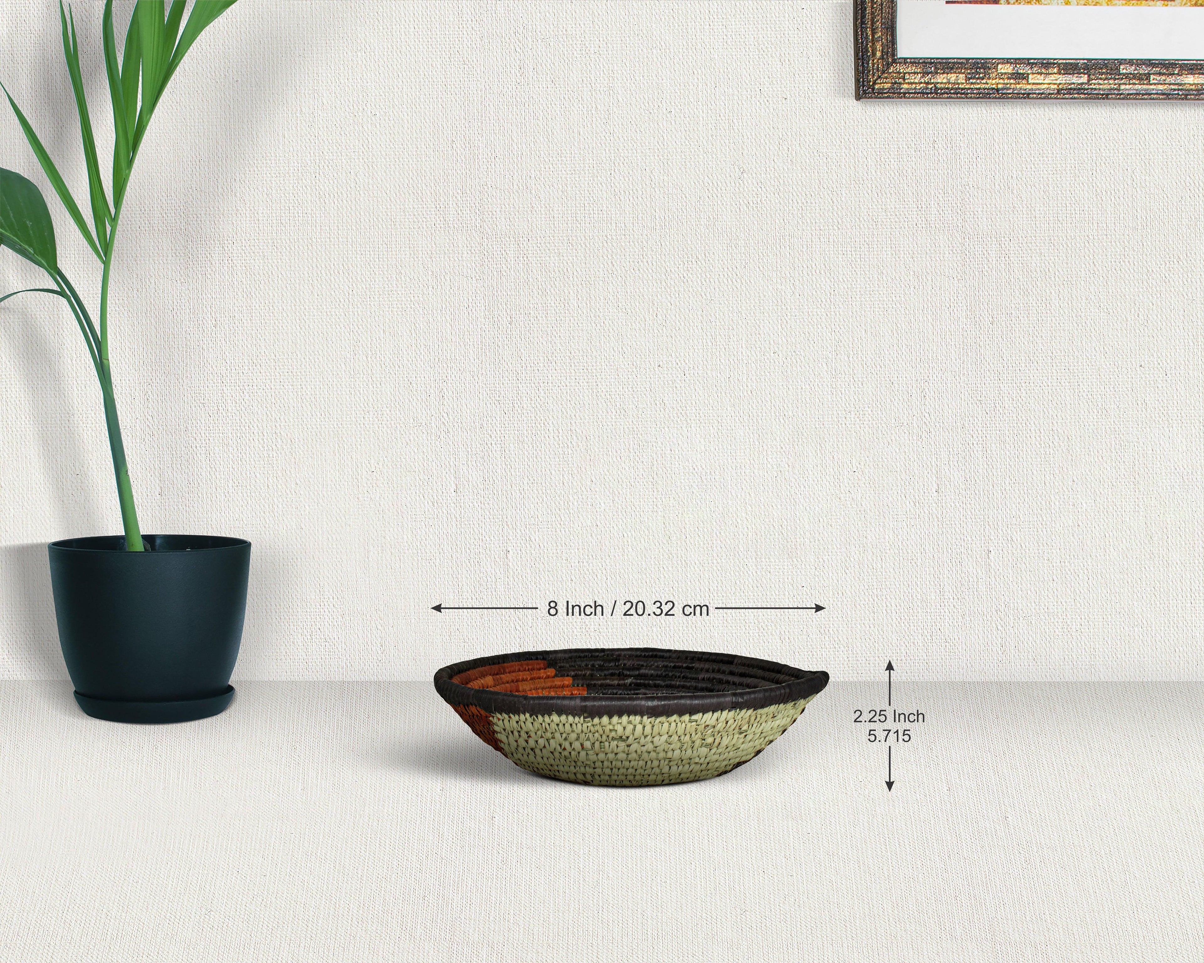 Brown Tornado Bowl Basket 8-inch LBW-416-7