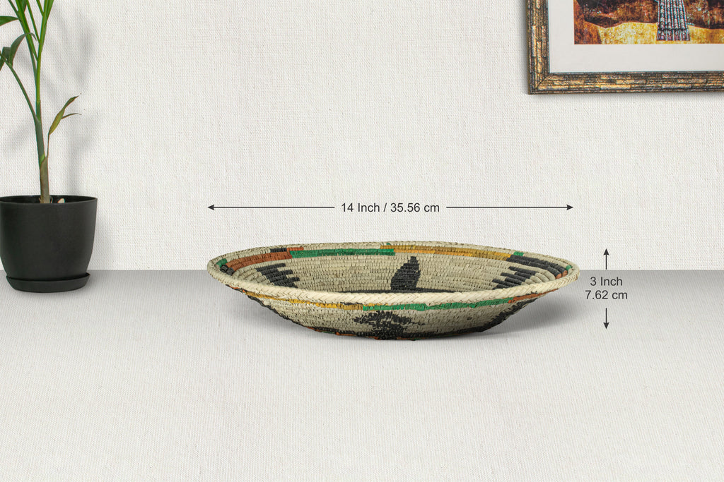 Green Turtle Bowl Basket 14-inch BSK-139-15 A