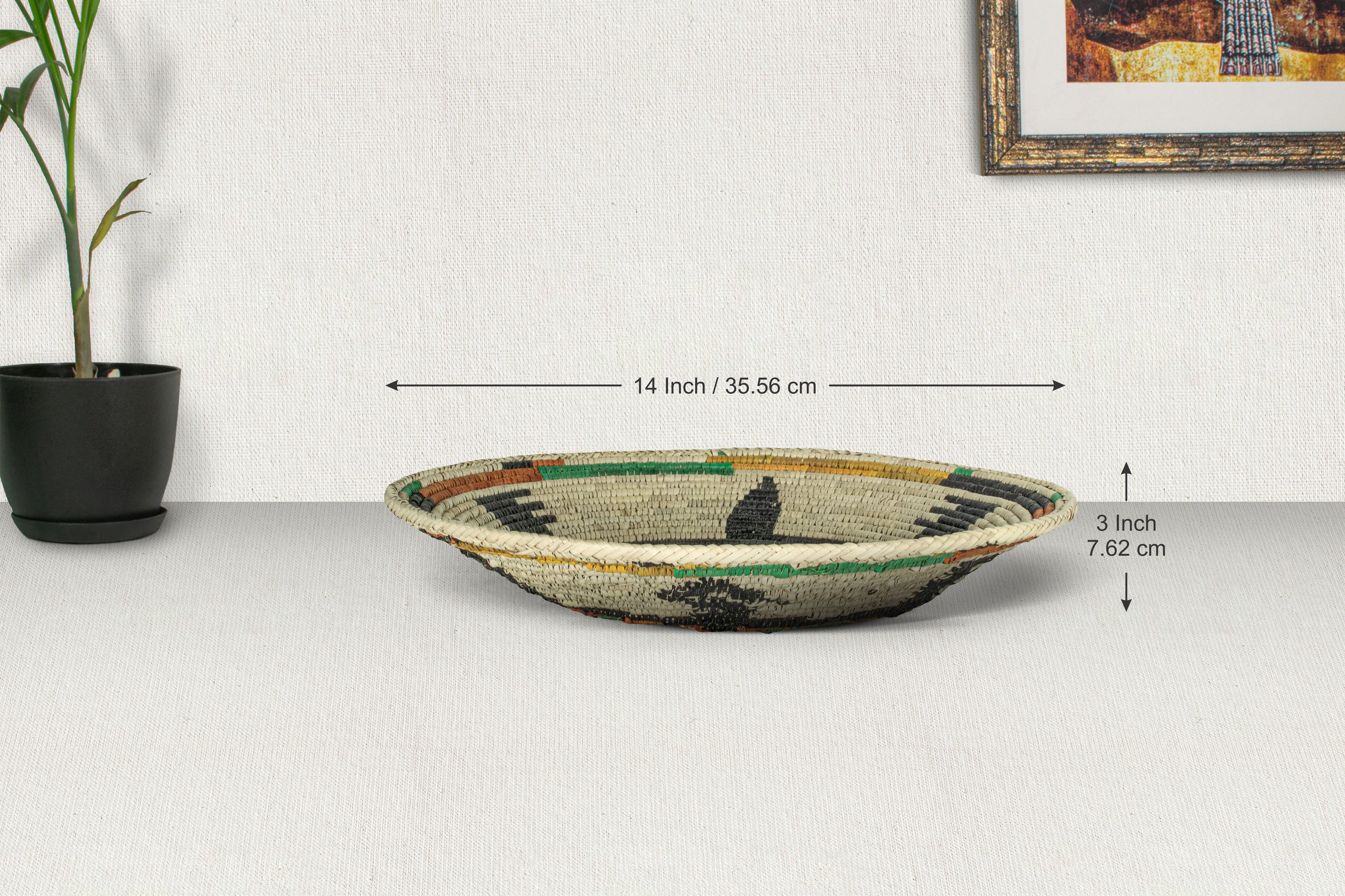 Green Turtle Bowl Basket 14-inch BSK-139-15 A