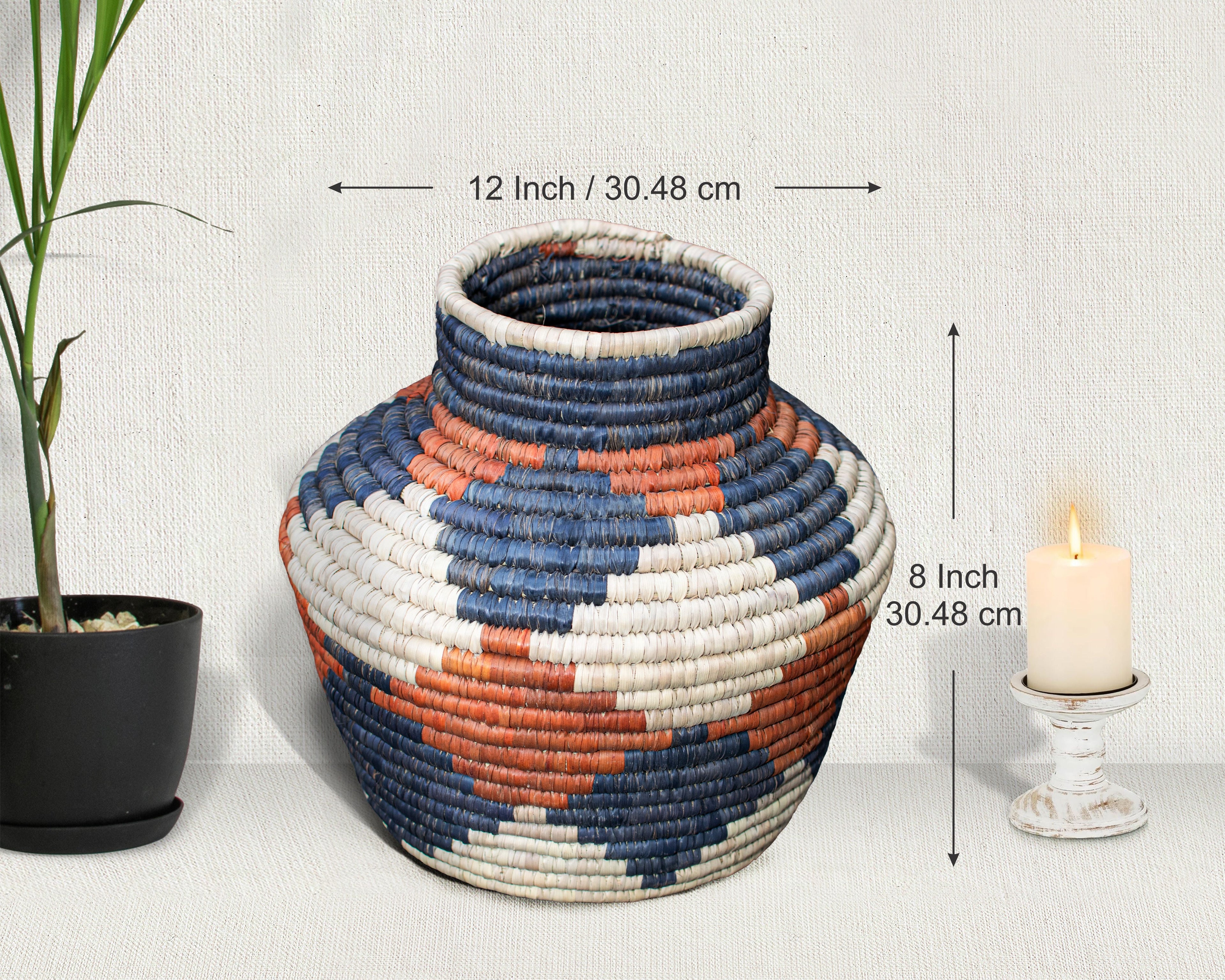 Storm Night Vintage Potter Basket - PP-1135-12