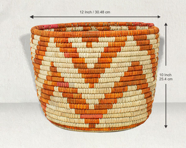 Dawn Handwoven Planter Basket - 12-inch