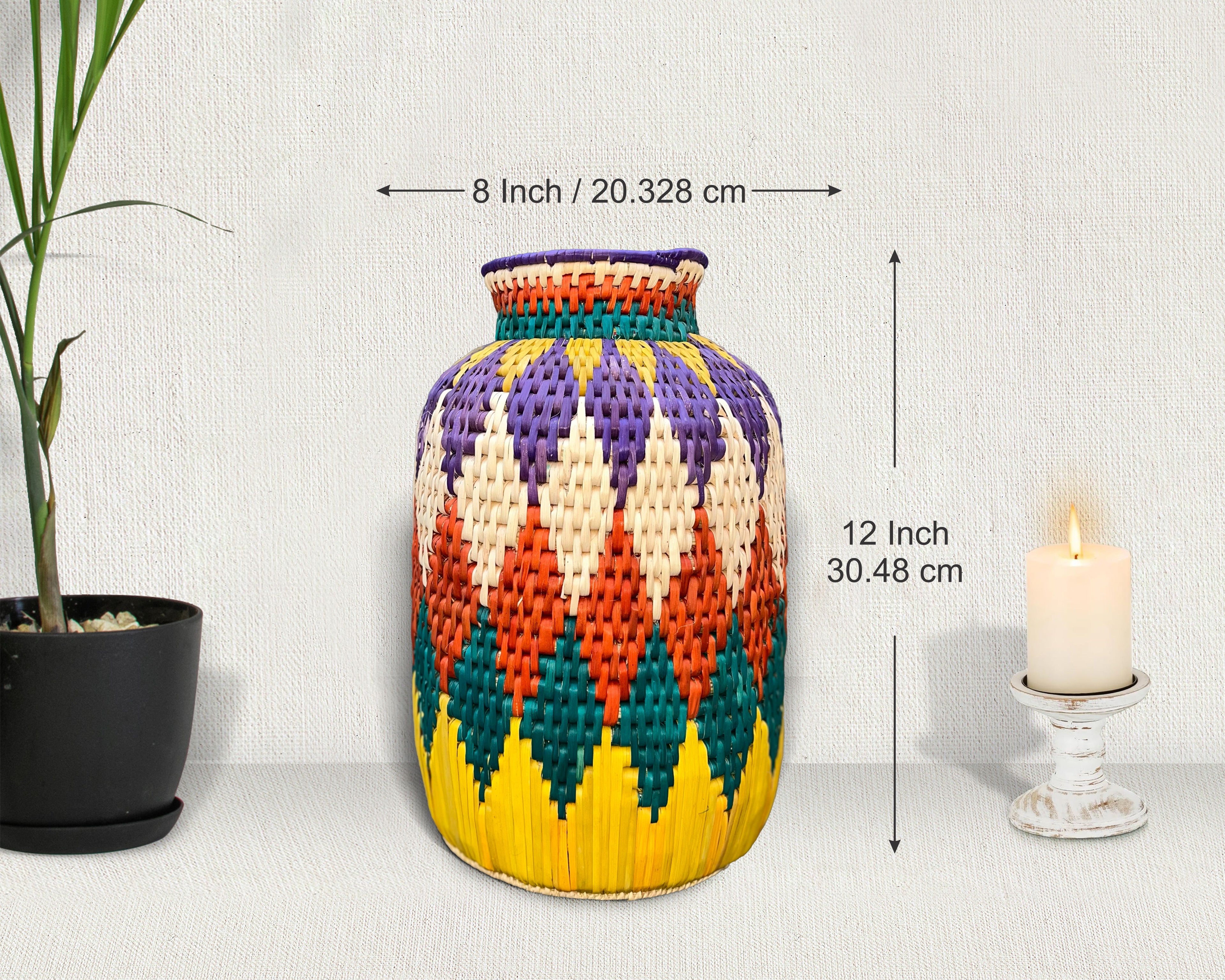 Large 12 Inch Handmade Statement Vase SV-1800-12