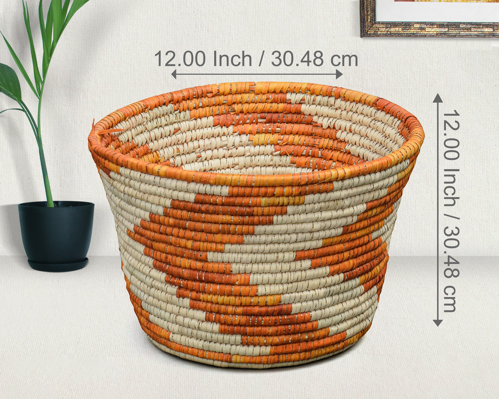 Amber Chevrons Planter Basket