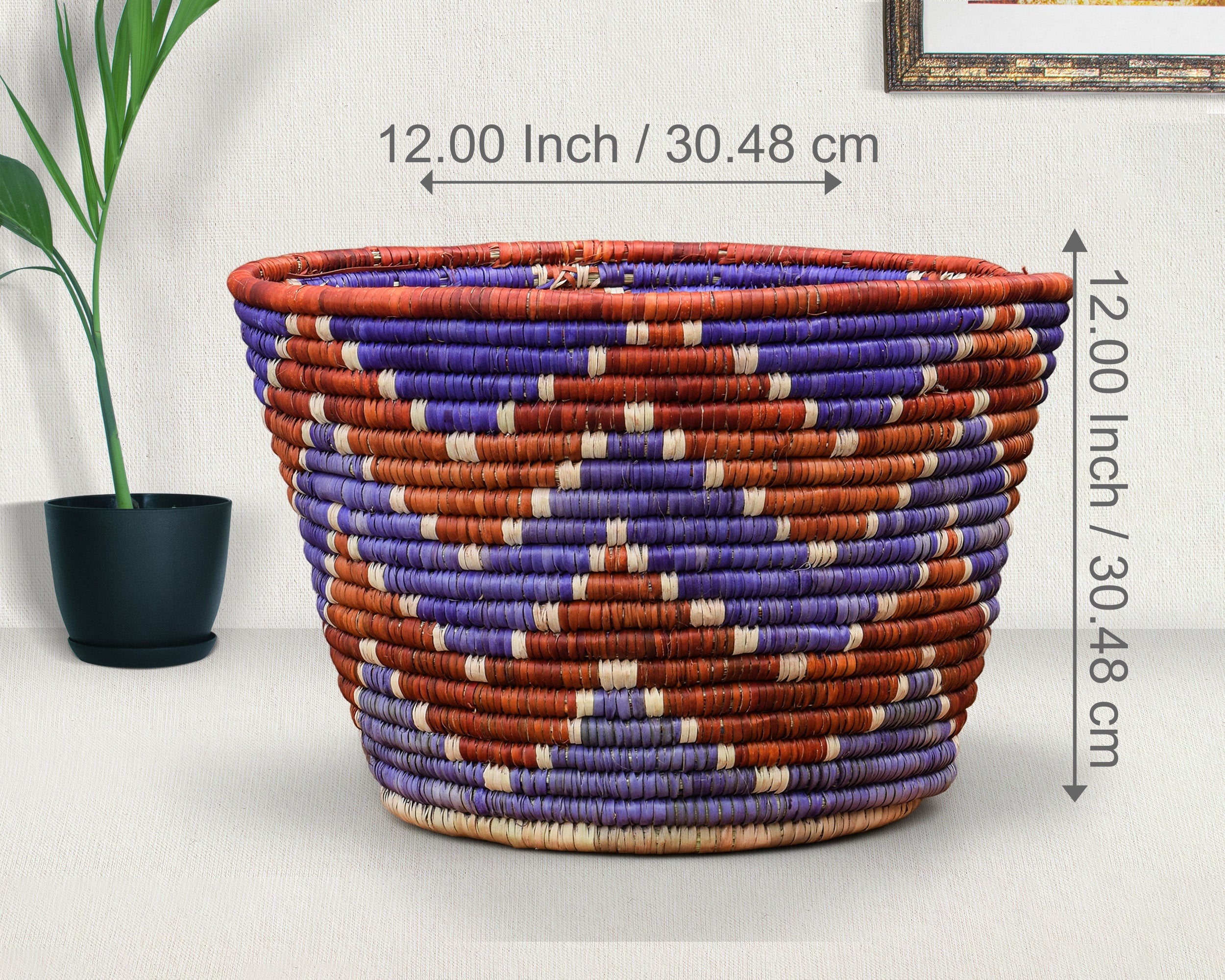 Purple Meadow Planter Basket