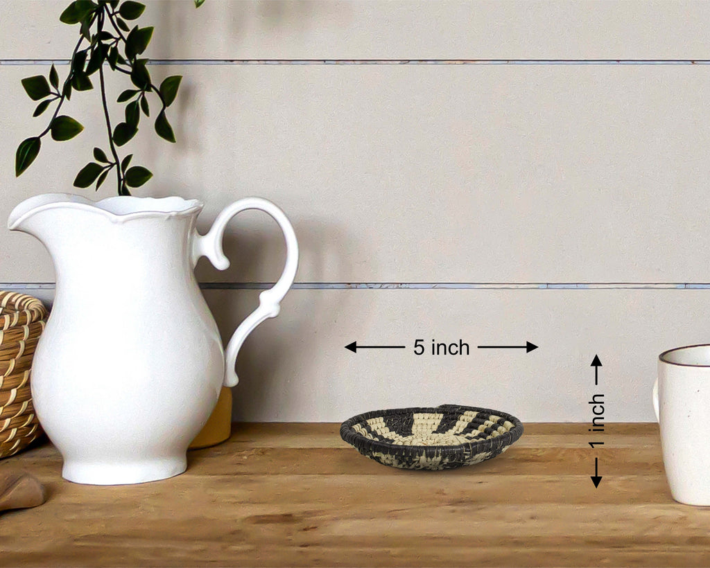 Boho Moon Light Miniature Basket Pack of 5 - LBW-1603-5 B