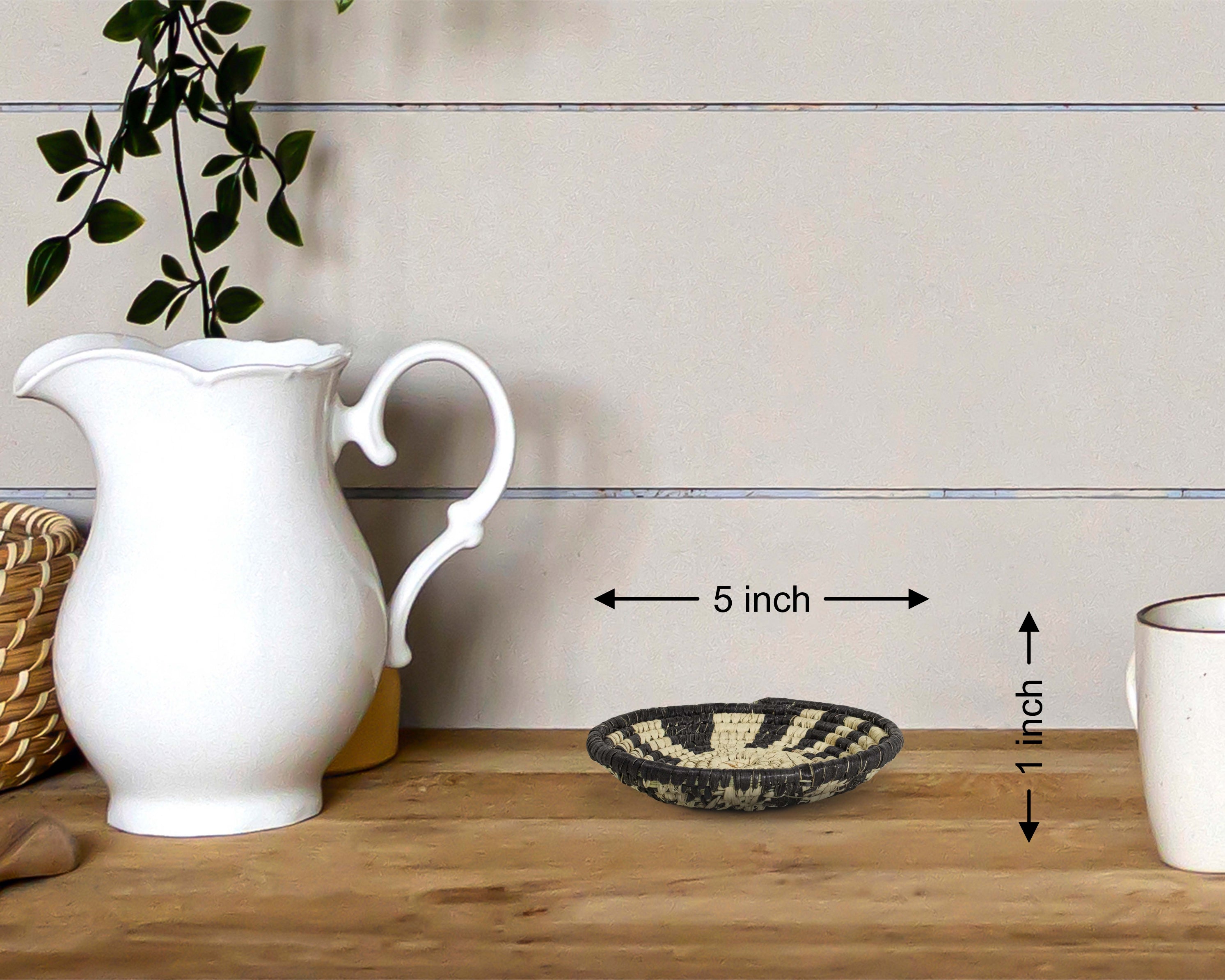 Boho Moon Light Miniature Basket Pack of 5 - LBW-1603-5 B