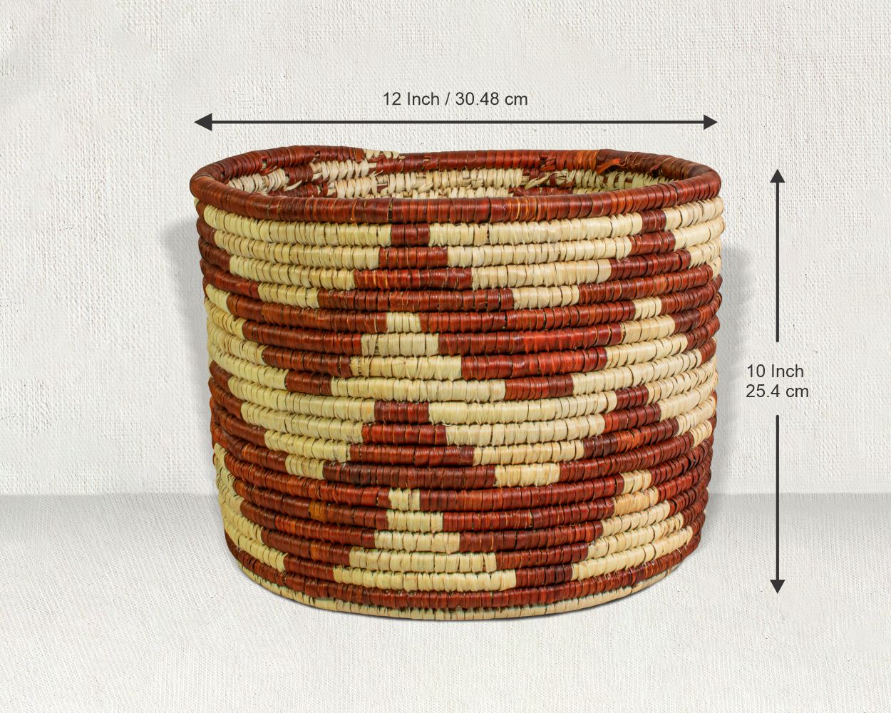 Desert Echo Handwoven Planter Basket - 12-inch PB-920