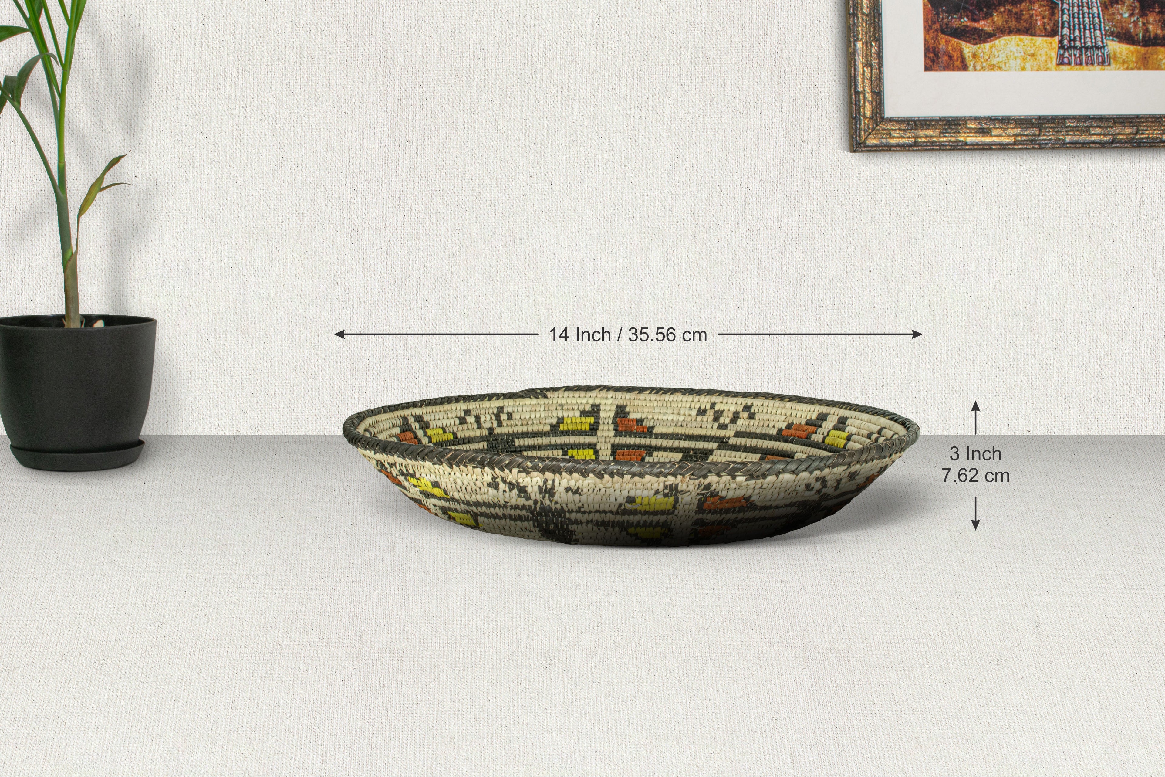 Dragon Flies Bowl Basket 14-inch BSK-072-14 B