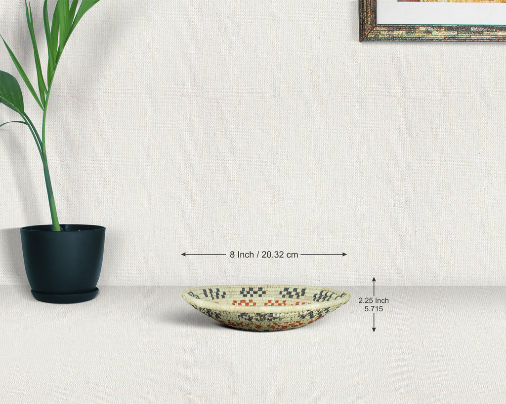 Fossil Swirl Multicolor Bowl Basket 8-inch LBW-450-7