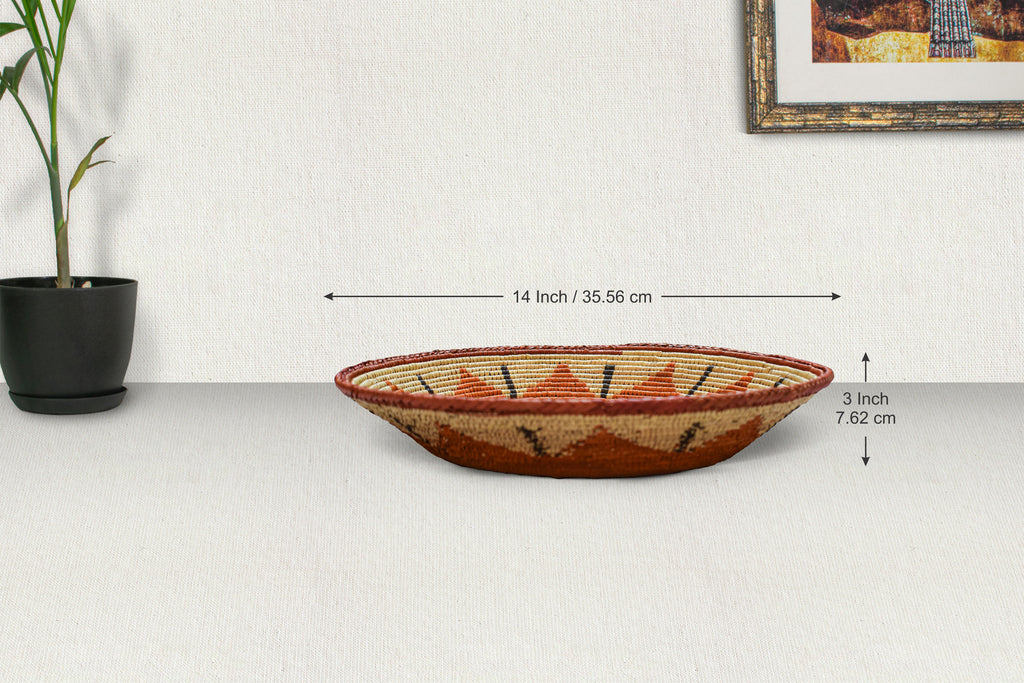 Sun Flower Bowl Basket 14-inch BSK-112-14