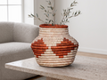 Rust Cubes Coiled Vase