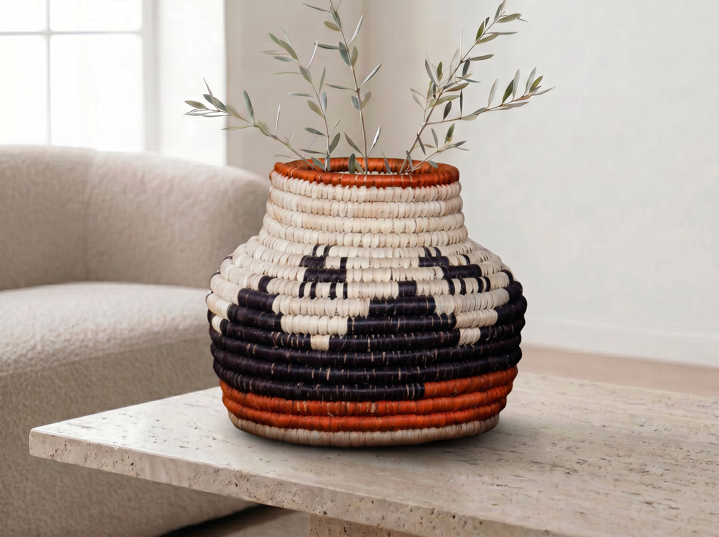 Dune Steps Coiled Vase