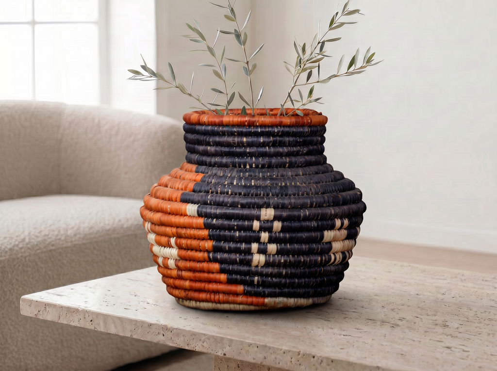 Day & Night Coiled Vase