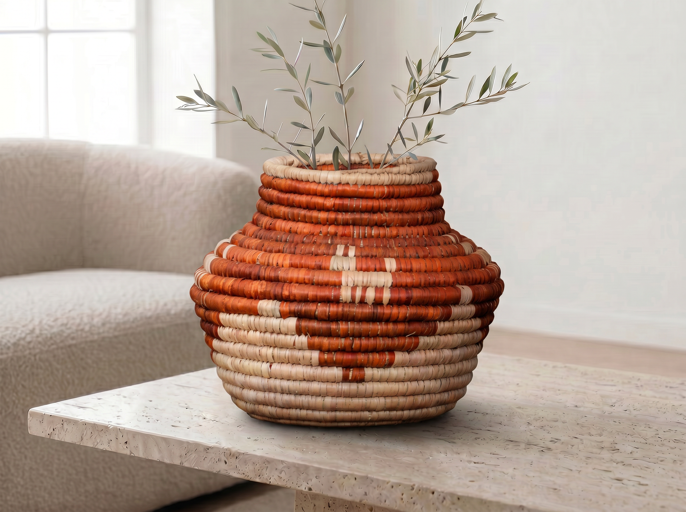 Rustic Figure Small Coiled Vase Potter