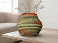 Green Emerald Small Coiled Vase Potter