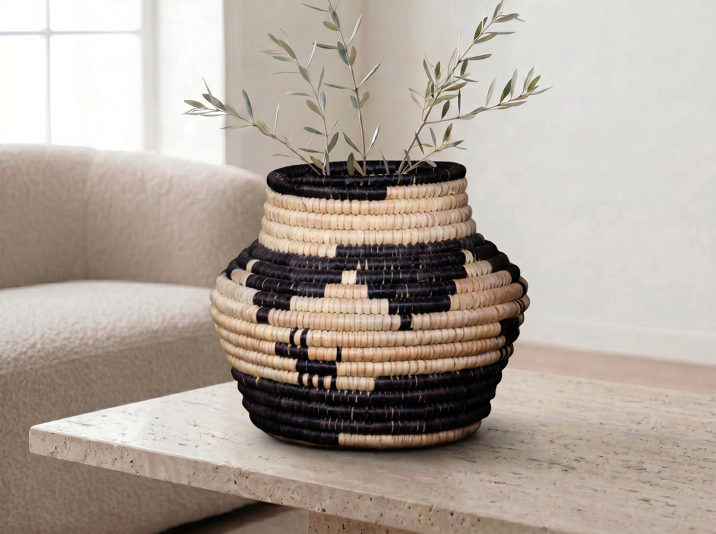Dog Orbits Coiled Vase