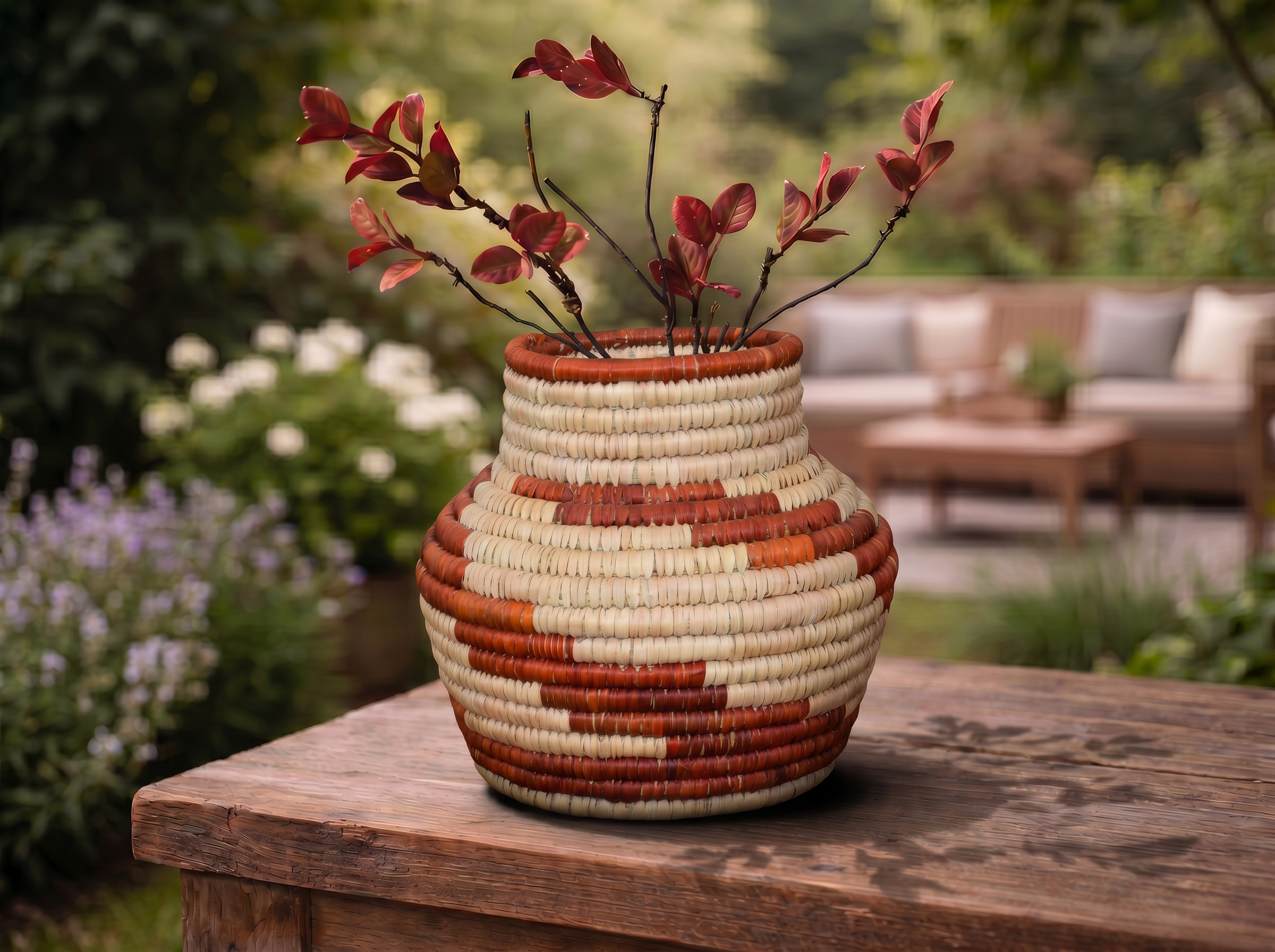 Rustic Storm Small Coiled Vase Potter