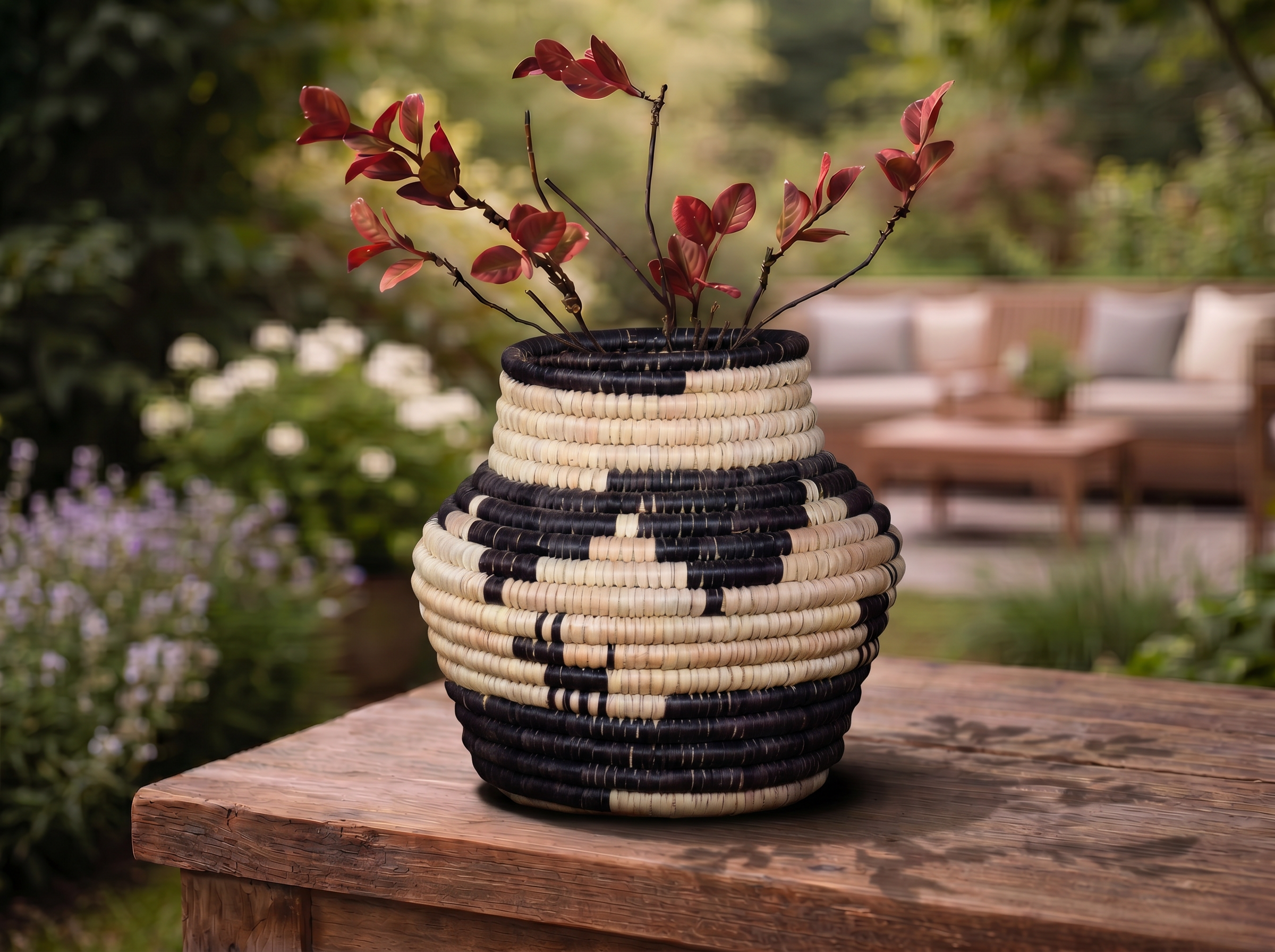 Dog Orbits Coiled Vase