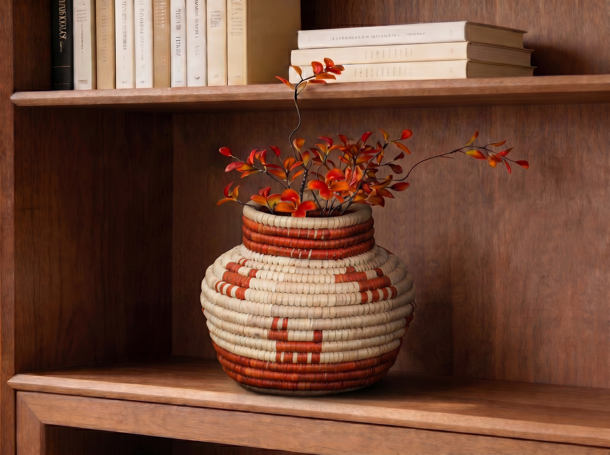 Dog Walk Coiled Vase
