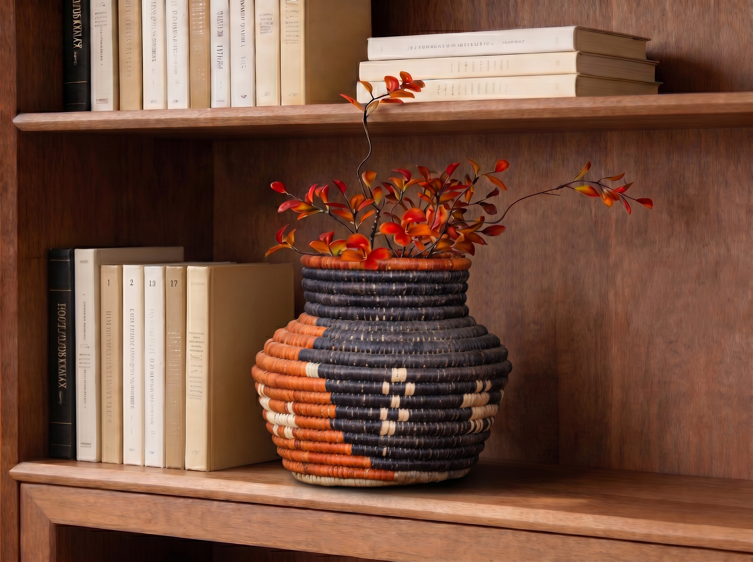 Day & Night Coiled Vase