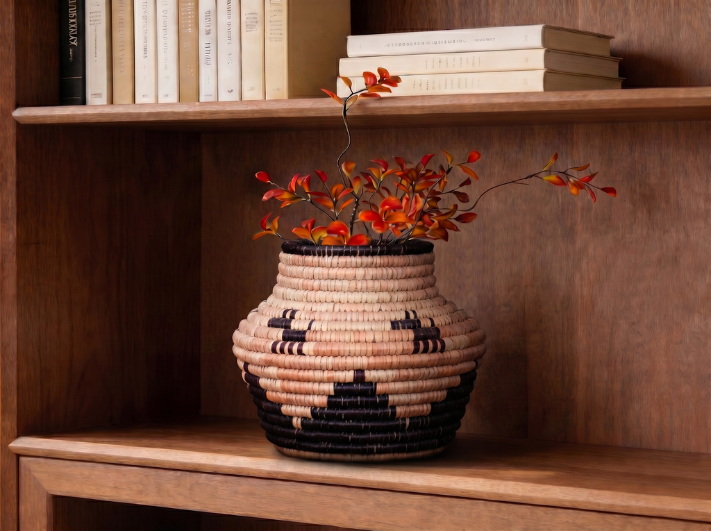 Black Dog Orbit Small Coiled Vase Potter