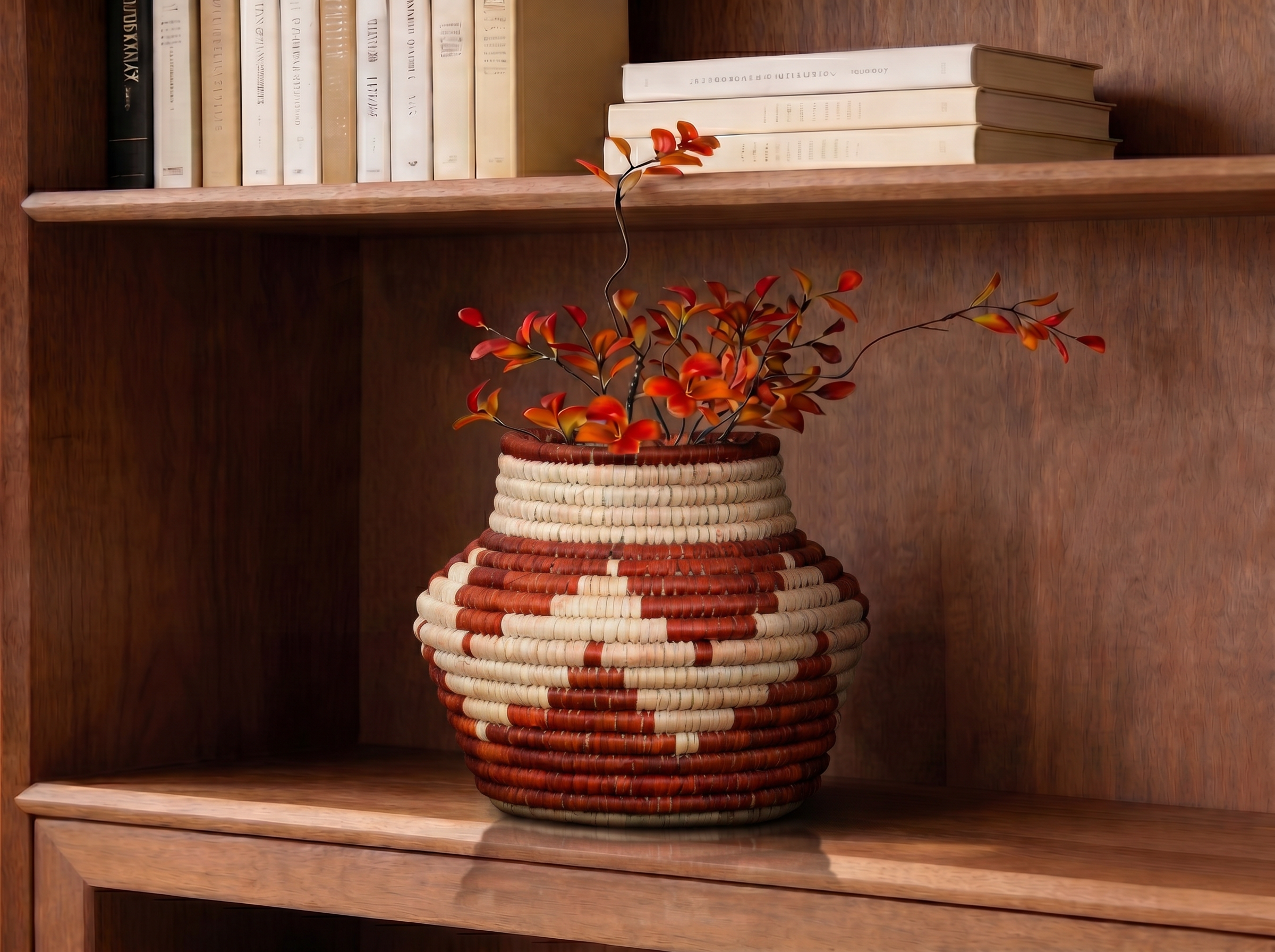 Rust Kingra Small Coiled Vase Potter