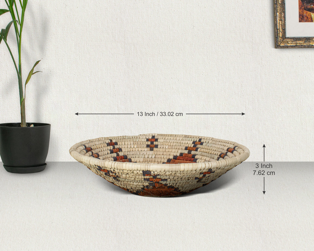 Star Brown Bowl Basket 13-Inch BB-1309-13