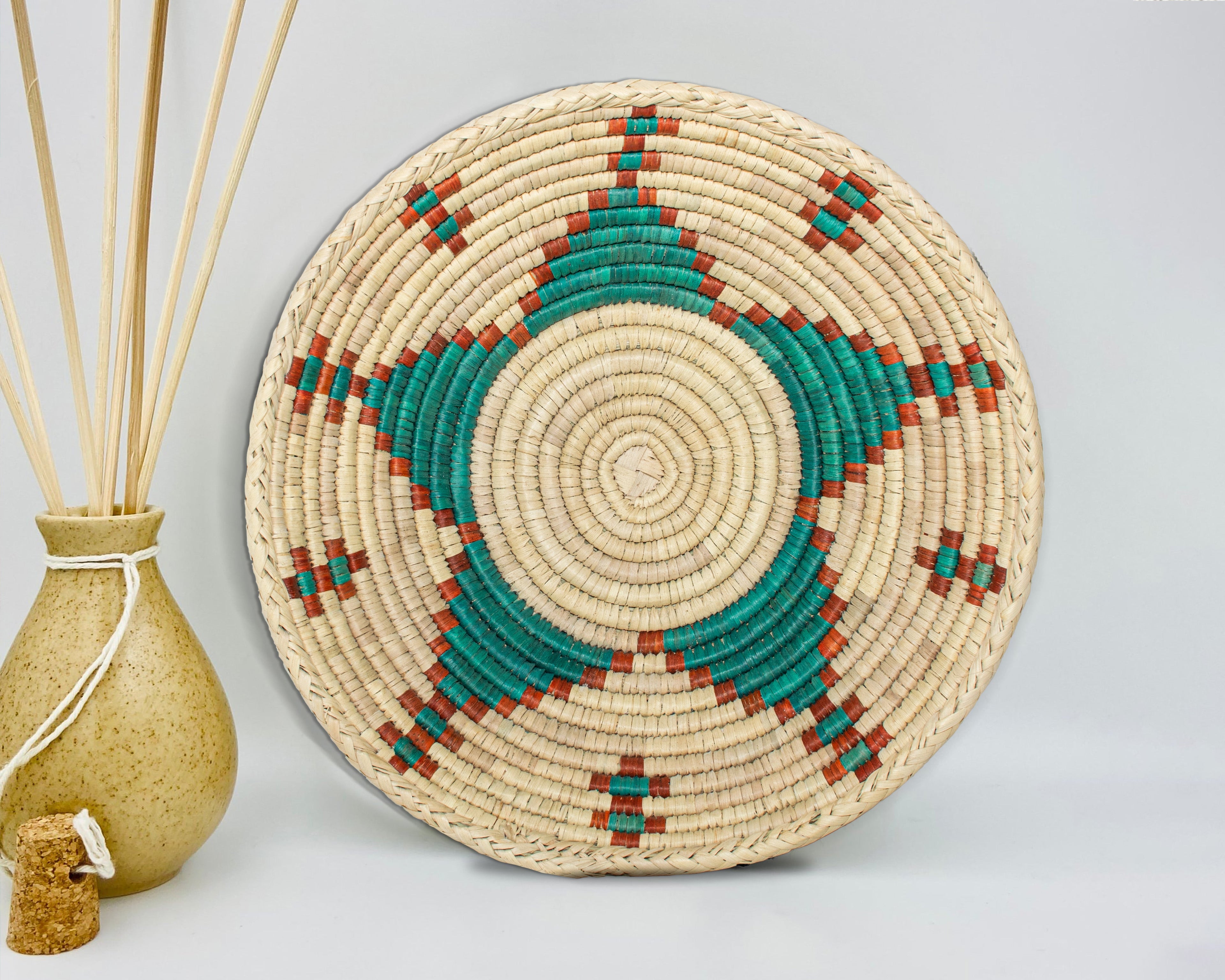 Star Turquoise Bowl Basket 13-Inch BB-1305-13