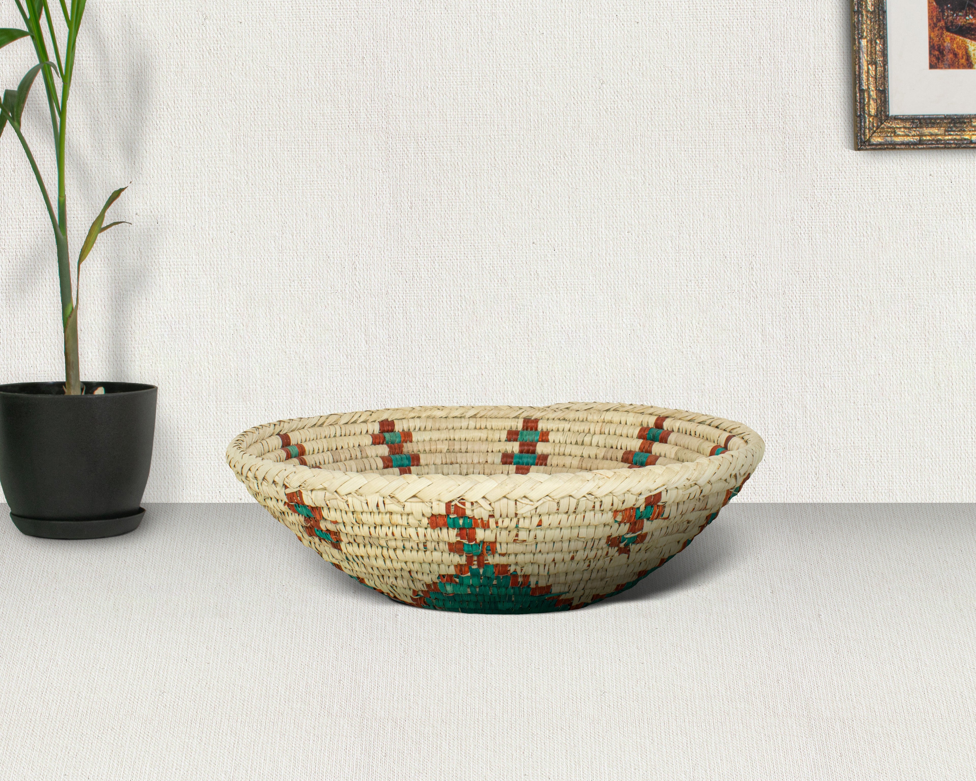 Star Turquoise Bowl Basket 13-Inch BB-1305-13