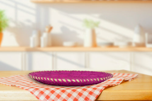 12" Dia Marigold Plain Flat Basket