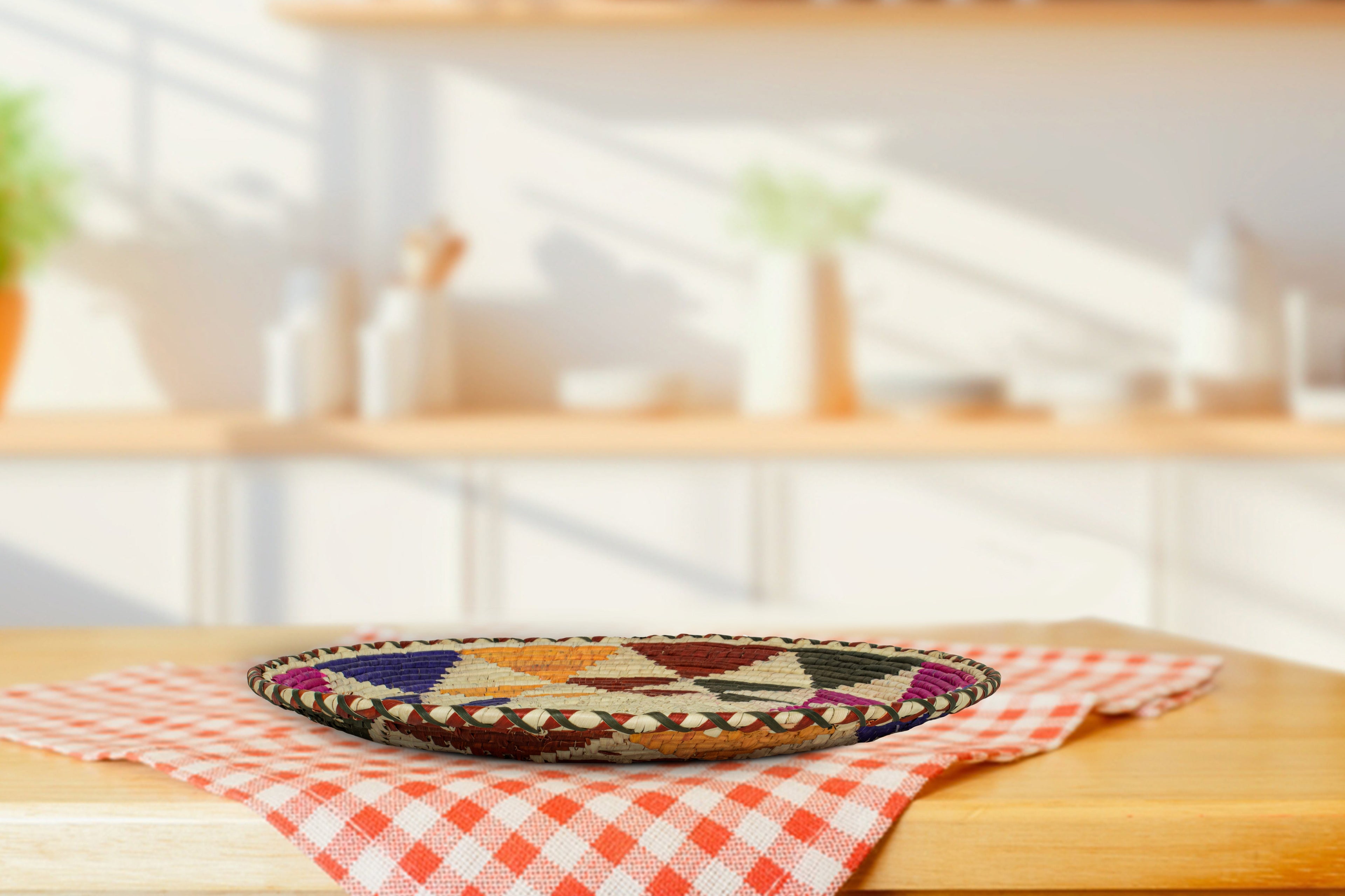 Color Blast Flat Basket 12-Inch PL-306-12