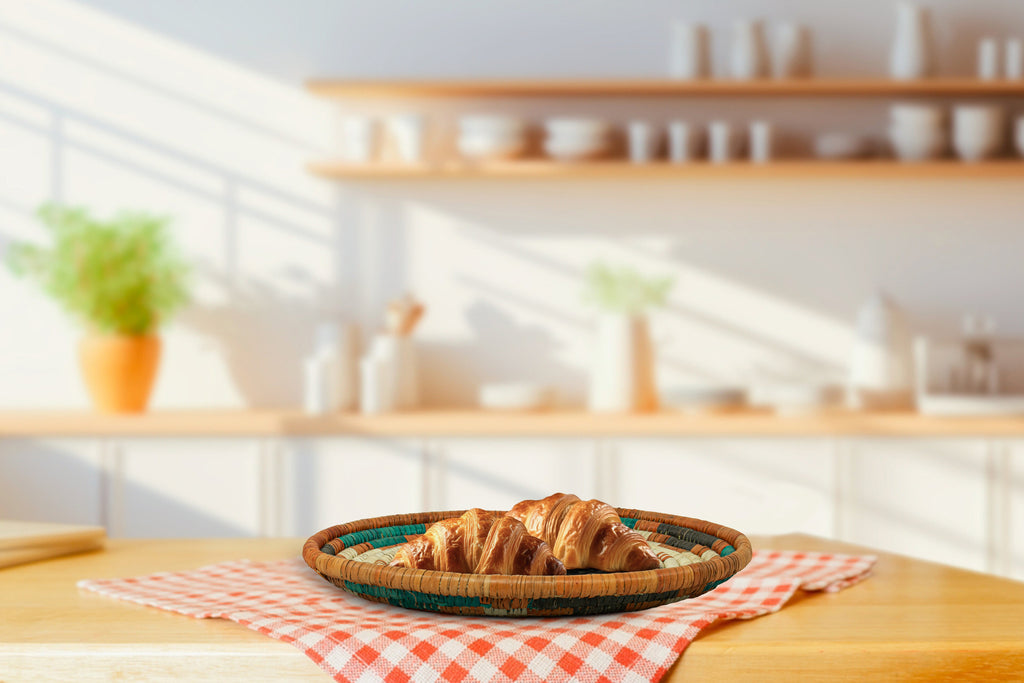 Orange Lizard Thick Coil Flat Basket 12-Inch TPL-020-13 B