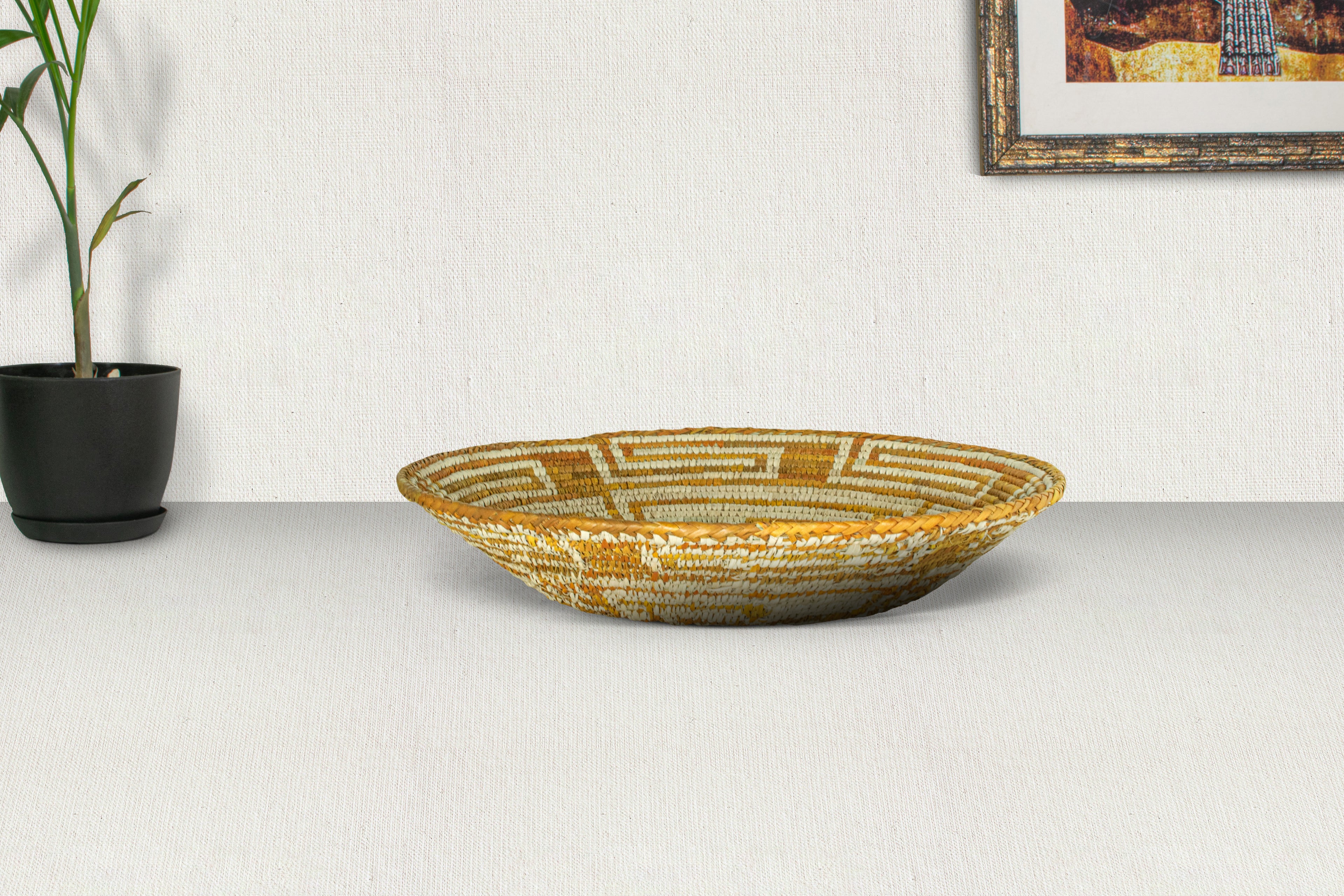 Golden Mirage Bowl Basket