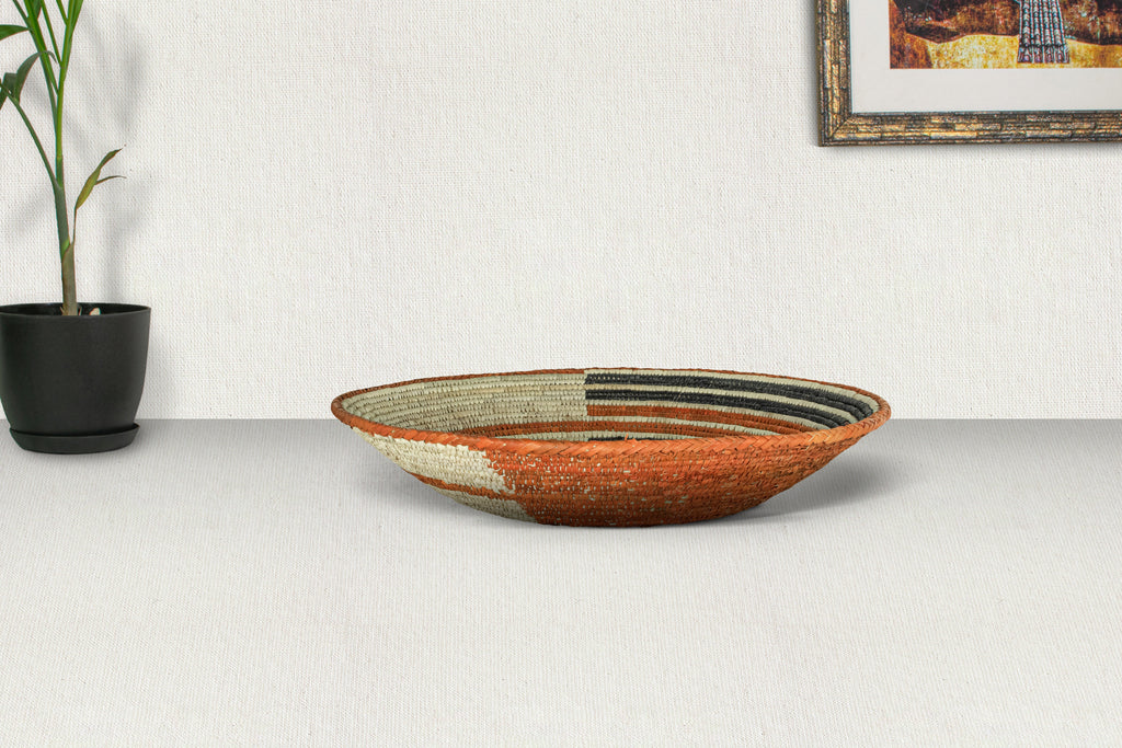 Burnt Sienna Circle Basket 14-inch BSK-156-15