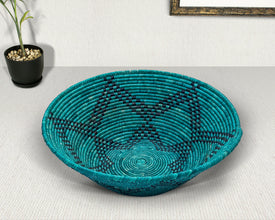 Turquoise Mesa Bowl Basket 22-Inch