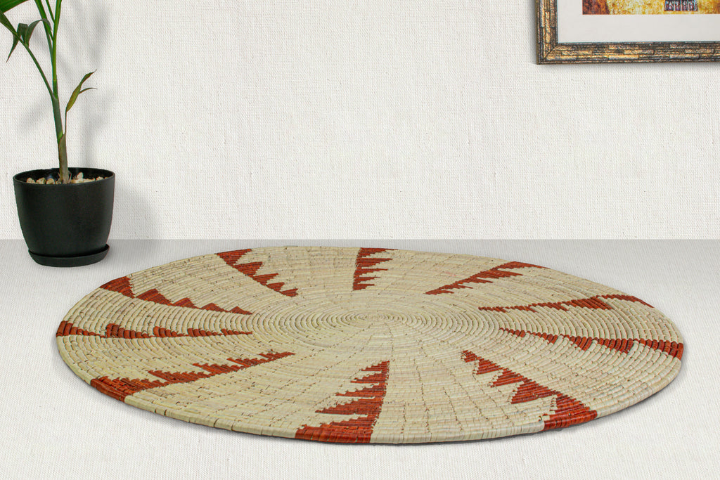 One-of-a-Kind | Thunder Brown 24" Flat Wall Basket - MT-1906-24