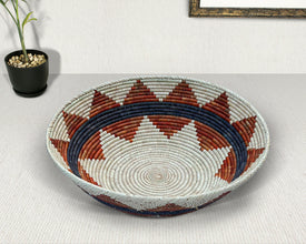 Authentic Navajo-Inspired Bowl Basket 22-Inch