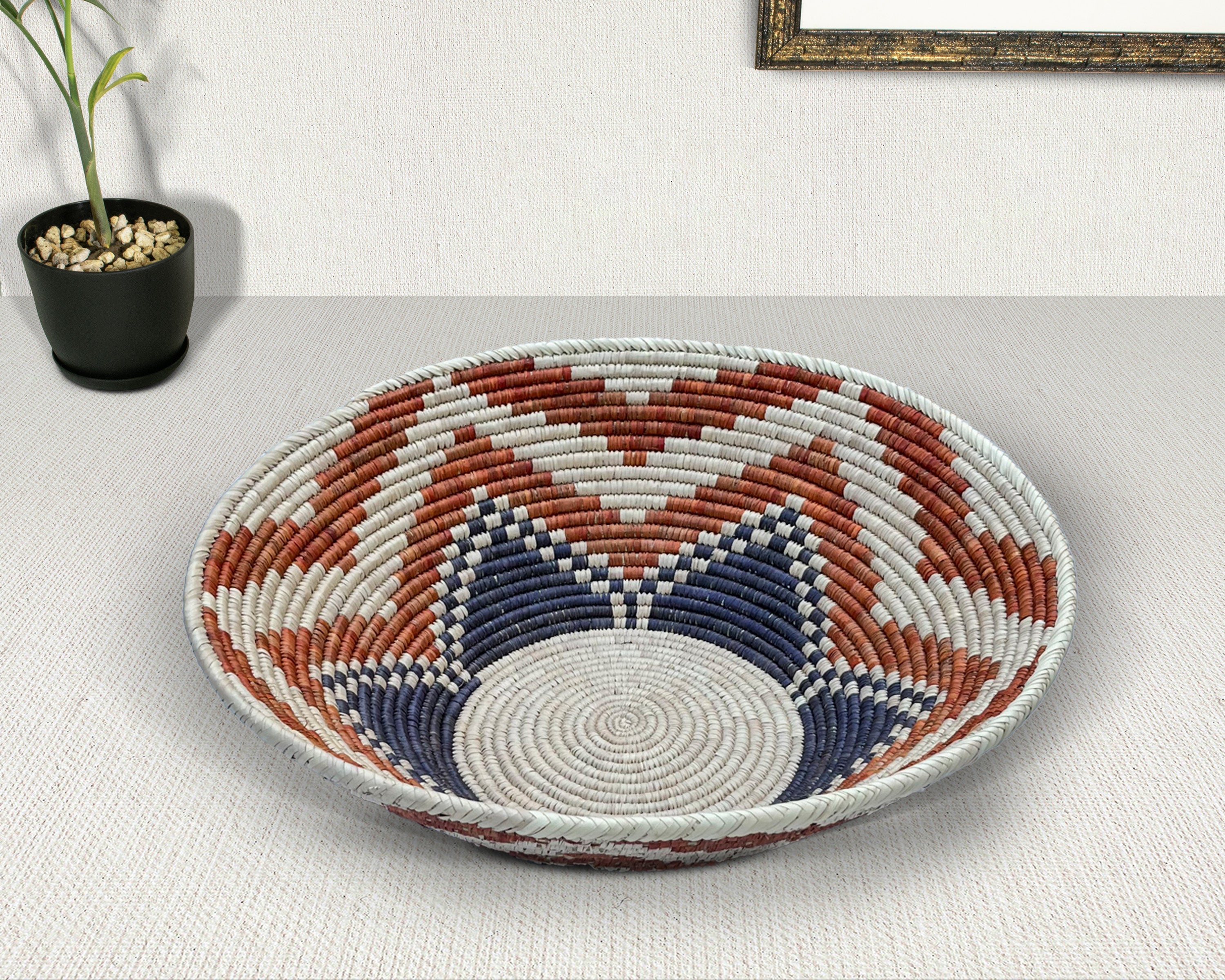 Brown Lotus Bowl Basket 22-Inch LBW-503-22