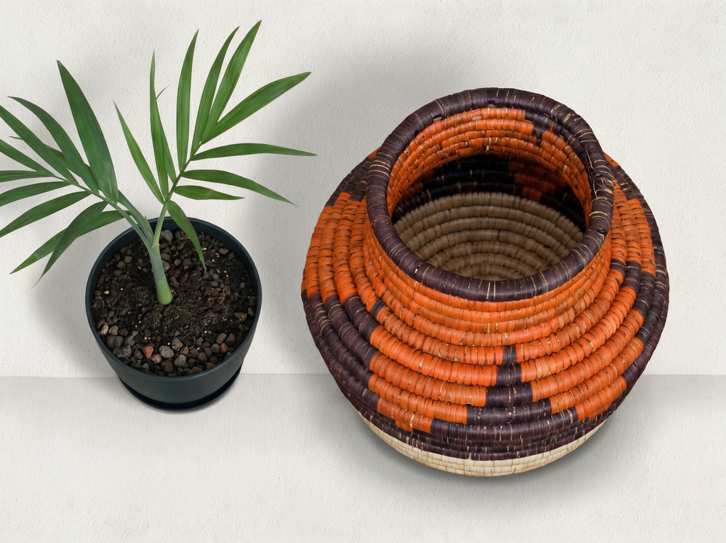 Amber Steps Coiled Vase