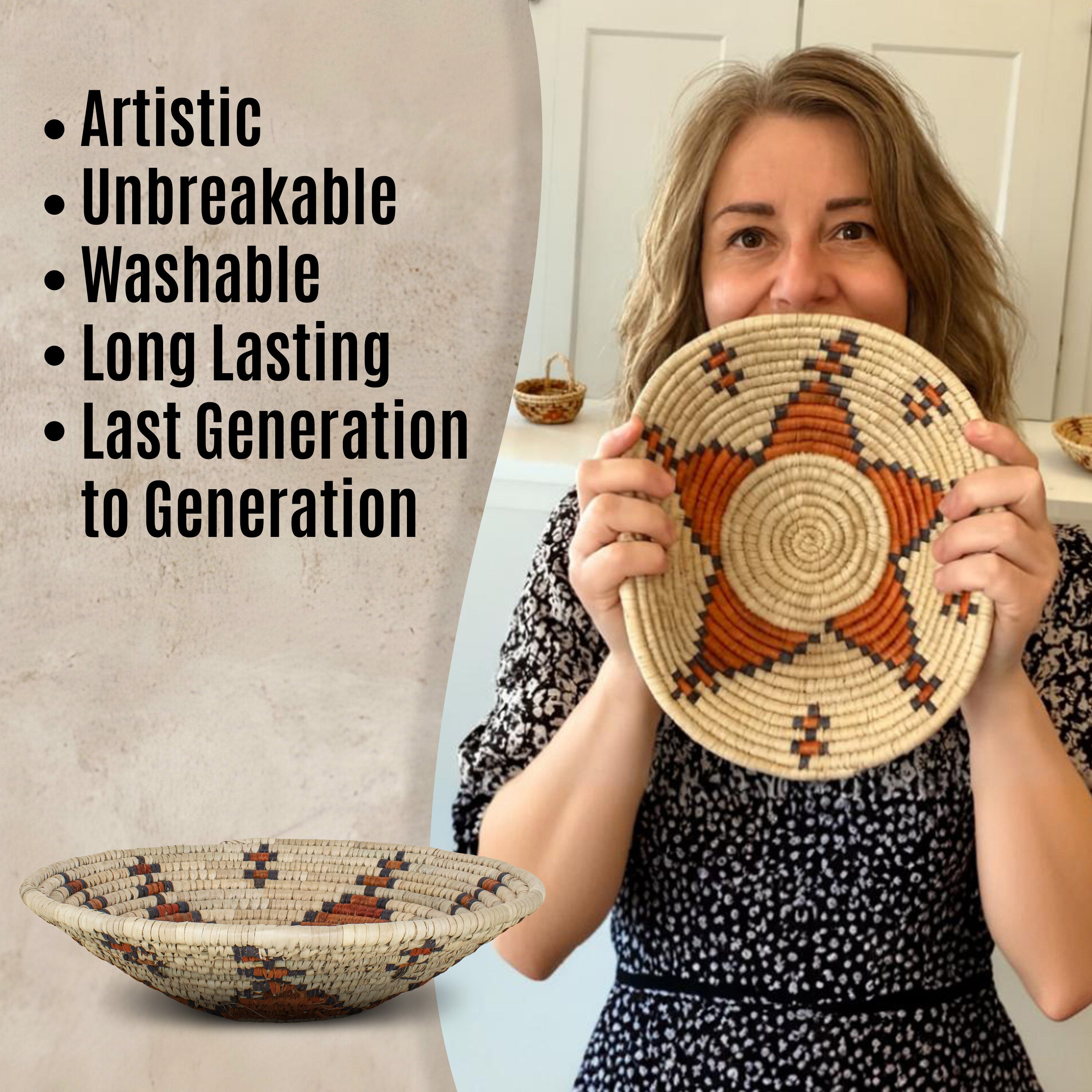 African Harmony Basket 14-inch BSK-150-15