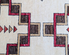 Eye Dazzler Navajo Inspired Hand-Knotted Carpet - 5x3 ft