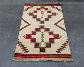 Eye Dazzler Navajo Inspired Hand-Knotted Carpet - 5x3 ft