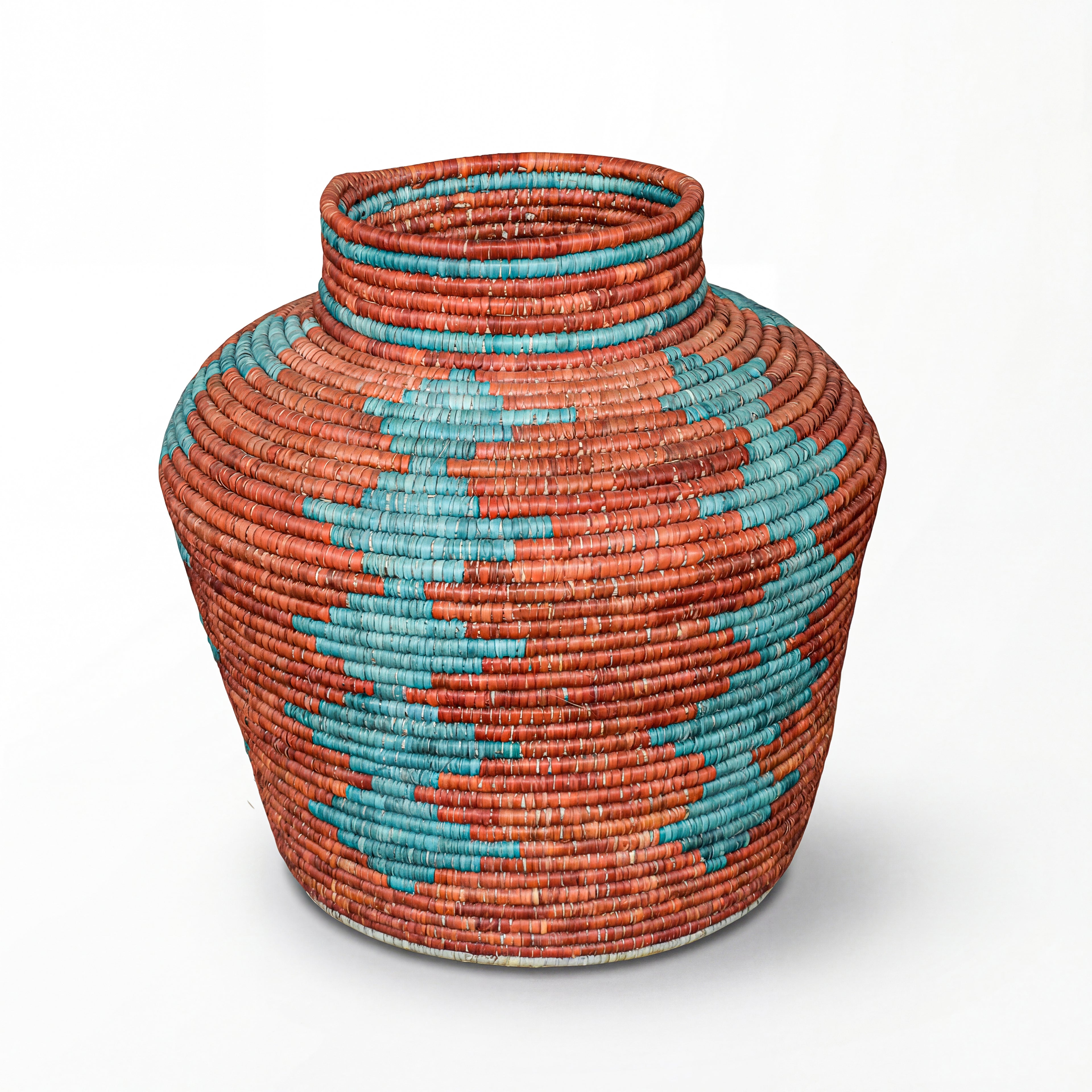 Desert Turquoise Diamond Potter Vase