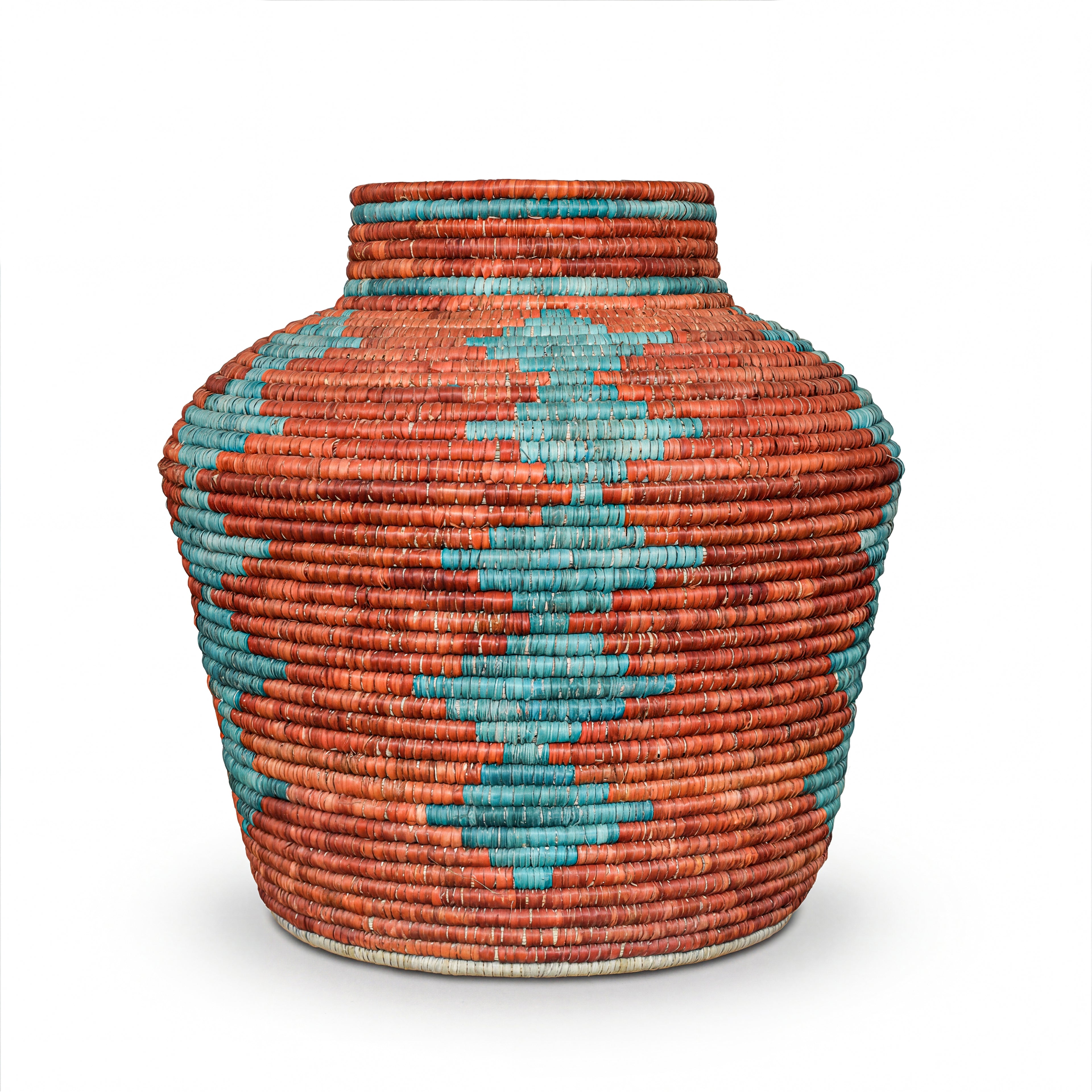 Desert Turquoise Diamond Potter Vase