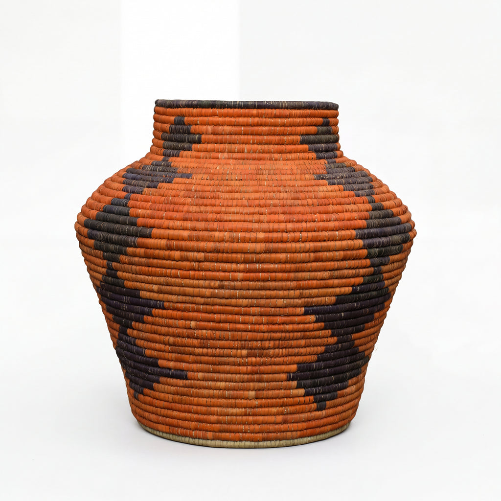 Charcoal Diamonds Potter Vase