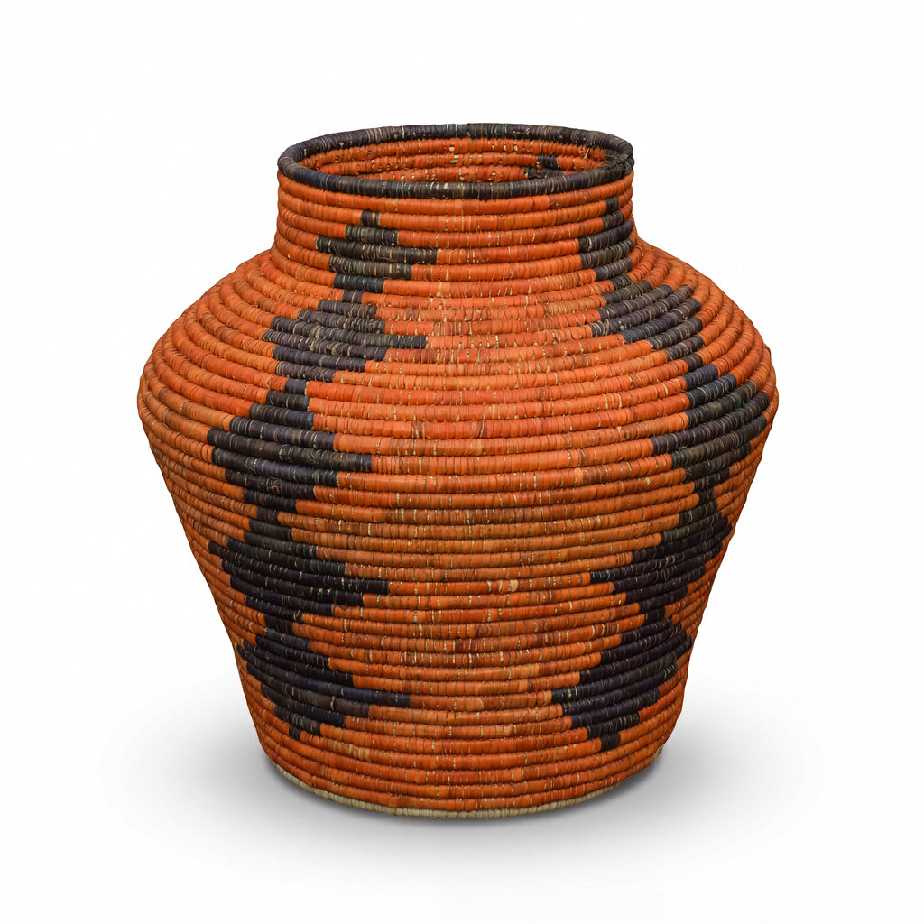 Charcoal Diamonds Potter Vase